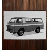 Металлическая табличка Nissan Caball Microbus (KC142)